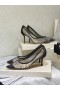 Jimmy Choo Iubesc 65 Sclipici Material Pompe Tul Acoperire Negru