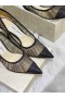 Jimmy Choo Iubesc 65 Sclipici Material Pompe Tul Acoperire Negru