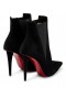 Christian Louboutin Astribooty 100mm piele de Căprioară Glezna Cizme Christian Louboutin Pantofi