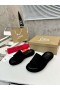 Christian Louboutin Femei Papuci Sandale Veau Velur Negru