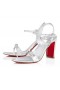 Christian Louboutin Atmospheria 85 Mm Sandale Specchio Din Piele De Argint