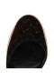 Christian Louboutin Brigissima 70 Mm Espadrile Împletite Din Piele De Vițel Negru Pantofi Christian Louboutin