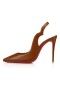 Christian Louboutin Tipa Fierbinte Sling Pompe de 100mm Piele Nappa Nud 5