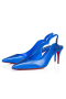 Christian Louboutin Tipa Fierbinte Sling Pompe de 70mm Nappa din Piele Albastru Electric
