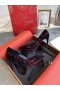 Christian Louboutin Hottie Stație Pompe de 100mm de Mers pe jos o Milă în pantofii Mei' Veau Velur Negru
