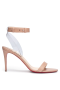 Christian Louboutin Jonatina 85 PVC Sandale din Piele Nude Christian Louboutin Pantofi
