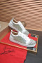 Christian Louboutin Louis Junior PI Versiune Strass Adidași Alb CL Pantofi
