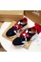 Christian Louboutin Roșu Runner Plat Adidasi Neopren Brevet Sclipici Umed Multi