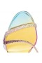 Christian Louboutin Rosalie Strass Boreal 100 Mm Sandale Metalice, Piele De Căprioară Și Piroane Boreal Multicolor