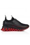 Christian Louboutin Sharkyloub Sp Piroane Adidași Din Piele De Vitel De Neopren Și Piroane Negre
