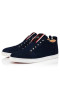 Christian Louboutin Low Top F. A. V Fique O Vontade Marin Piele De Căprioară Piele