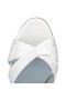 Christian Louboutin Catâri Nicol Este Înapoi 85 mm Alb/căptușeală de Satin Albastru
