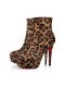Christian Louboutin Platforme Jenlove Prada 120 mm Brun de Vițel