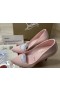 Christian Louboutin Pompe Kate 100 mm Poupee/lin Poupee de Brevet