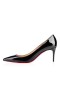 Christian Louboutin Pompe Kate 70 mm Negru din Piele de Brevet