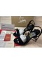 Christian Louboutin Sandale de 100 mm, Negru/lin Negru piele de Căprioară piele de Vițel