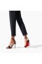 Christian Louboutin Sandale de 100 mm, Negru/lin Negru piele de Căprioară piele de Vițel