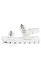 Christian Louboutin Sandale Spikita Rece Bianco Nappa