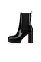 Christian Louboutin Spikita Prada Chelsea Etapa 110 mm Negru din Piele