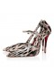 Christian Louboutin Miss Z Strap 100 Mm Mary Janes Gigi Printed Patent Calf Leather Multicolor