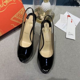 Christian Louboutin Lady Peep Toe 150mm Slingback Pompe de Pantofi Christian Louboutin