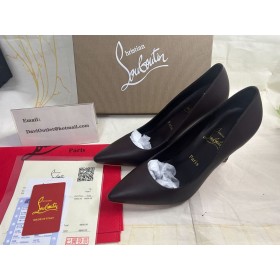 Christian Louboutin Pompe Kate 85 mm din Piele Nappa de Cafea