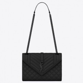 Saint Laurent Mediu Plic Tot Negru Geanta Saint Laurent Saci