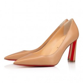 Christian Louboutin Condora 85 Mm Pompe De Piele Fard De Obraz Pantofi Christian Louboutin