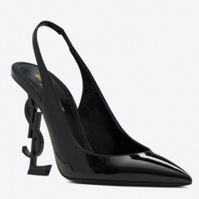 Saint Laurent Opyum Slingback Pompe de 110mm Negru-tonifiat Toc Pantofi Saint Laurent