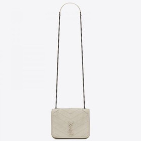 Saint Laurent WOC Niki LanÈ Portofel Alb ÃncreÈite din Piele
