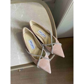 Jimmy Choo Genevi Tv Cu Piele De Căprioară Nud