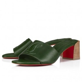 Christian Louboutin Cl Catâr 55 Mm Catâri Sandale Din Piele Nappa Vertlaine Pantofi Christian Louboutin