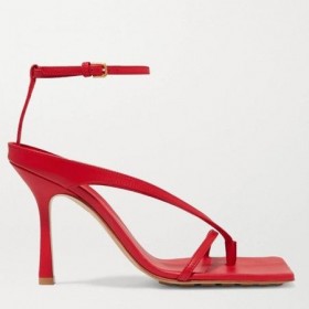 Bottega Veneta Glezna curea Stretch Sandale Rosii din Piele Bottega Veneta Sandale