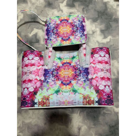 Christian Louboutin Cabata Din Piele Tote Sac Floral-Print