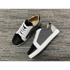 Christian Louboutin Seavaste 2 Orlato Plat Low-top AdidaÈi din Piele Èi ÈesÄturi Multi