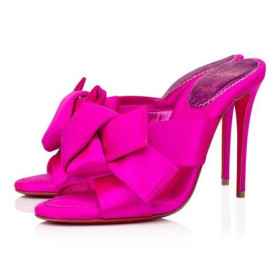 Christian Louboutin Catâri Matricia 100 mm Holly Roz/lin Holly Satin Roz