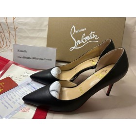 Christian Louboutin Pompe Iriza 85 mm Negru din Piele