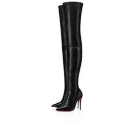 Christian Louboutin Tall Boot Kate Botta 100 mm Black Nappa