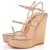 Christian Louboutin 123 Zeppa 140mm Pene de Aur Pantofi Christian Louboutin