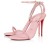 Christian Louboutin 100 mm Roz/lin Roz din Piele de Brevet de Santal