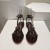 Christian Louboutin Mafaldina Plat Sandale Din Piele De Brevet Con De Brad