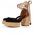 Christian Louboutin Brigissima 70 Mm Espadrile Ãmpletite Din Piele De ViÈel Negru Pantofi Christian Louboutin