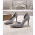 Christian Louboutin Iriza Pumps Spikes 100mm Veau Velours Gray