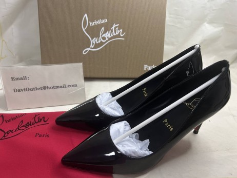 Christian Louboutin Miss Z 80 Mm Pumps Patent Calf Leather Black