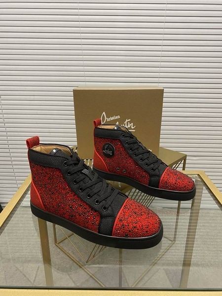 Christian Louboutin Louis Orlato Ploché Lesk High-Top Tenisky CL Topánky