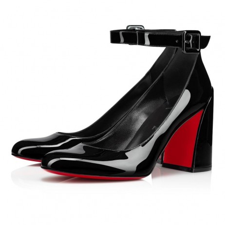 Christian Louboutin Tak Sab Čerpadlá 85mm lakovaná Koža Čierna