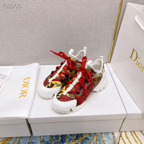 Dior D-pripojenie Tenisky, Technické Textílie, Biela Červená