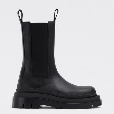 Bottega Veneta BV Pneumatiky Chelsea Boots Black Teľacina Bottega Veneta Topánky