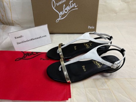Christian Louboutin Athinita Strappy Sandále Nappa Kože A Specchio Multicolor CL Topánky