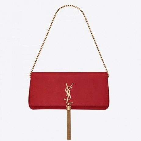 Saint Laurent Kate 99 Taška Cez Rameno, Červená Jahňacie Saint Laurent Tašky